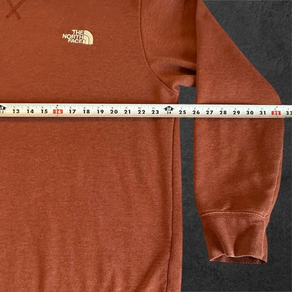 The North Face Sweatshirt Mens XL Burnt Orange Crewneck Fleece Logo F17 721556
